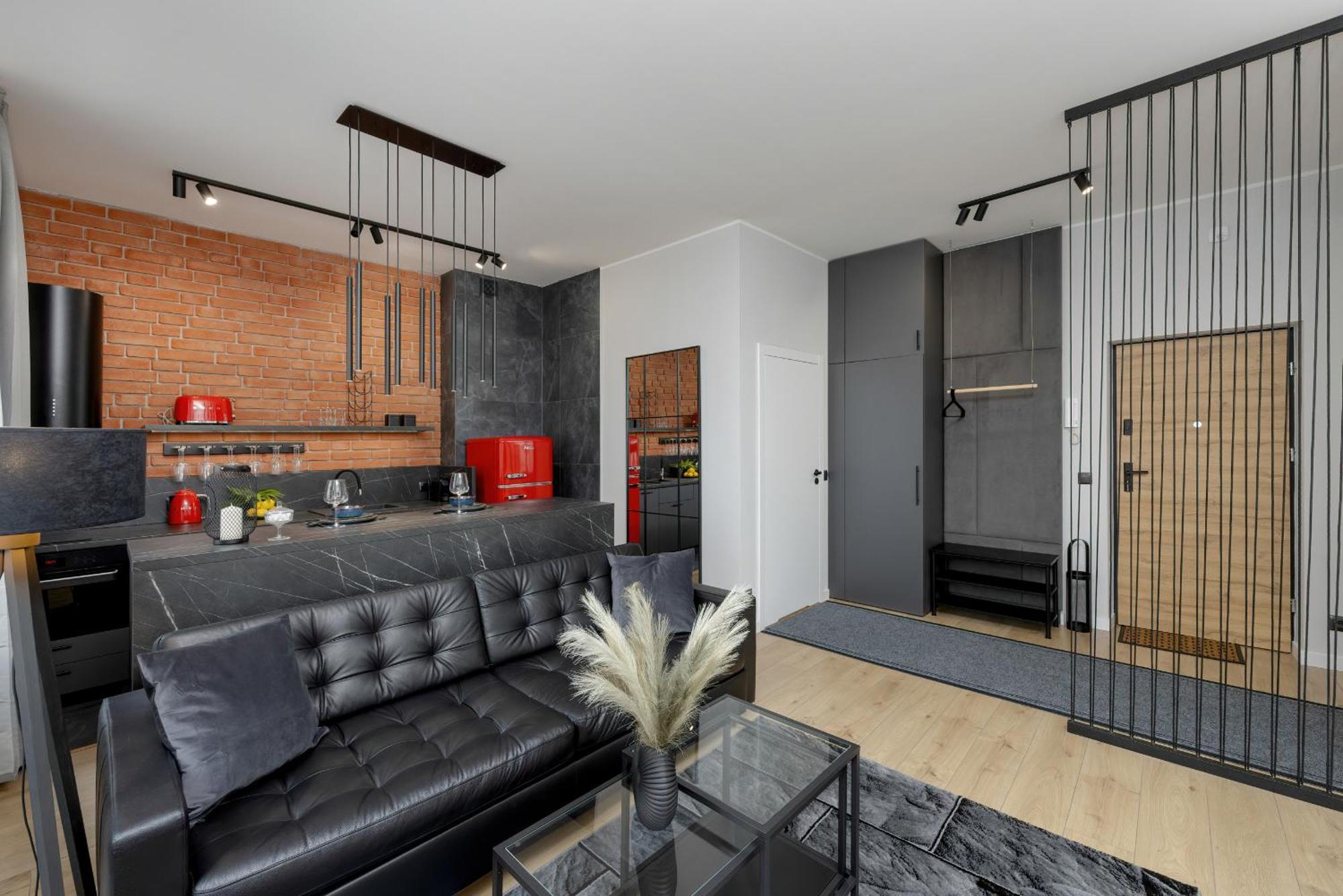 Exclusive Grey And Red Apartment In Warsaw Center By Noclegi Renters Exterior foto