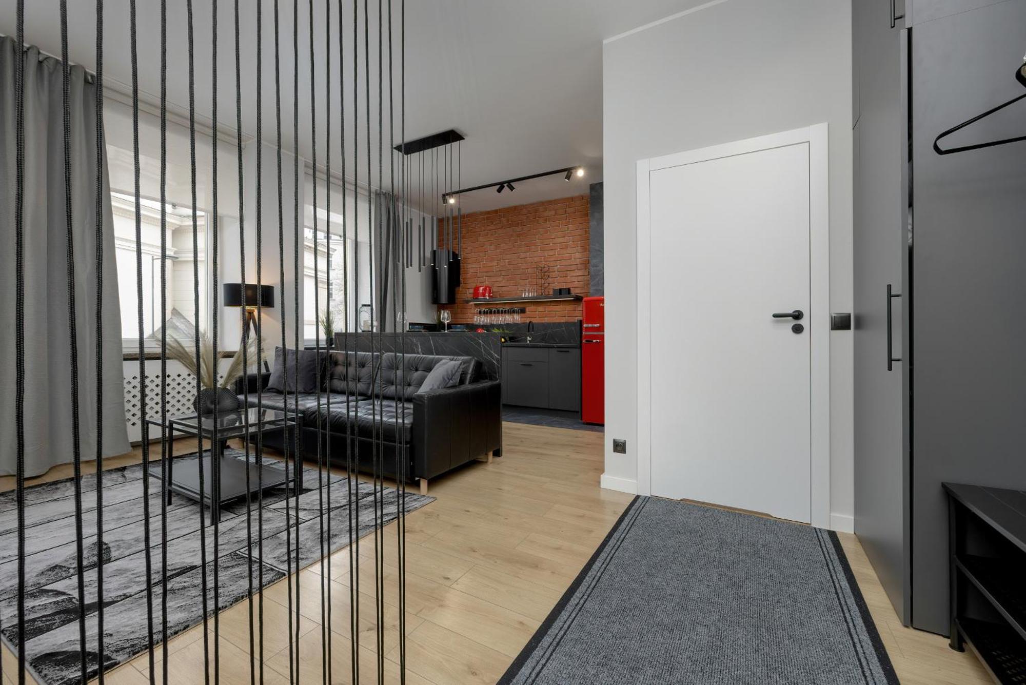 Exclusive Grey And Red Apartment In Warsaw Center By Noclegi Renters Exterior foto