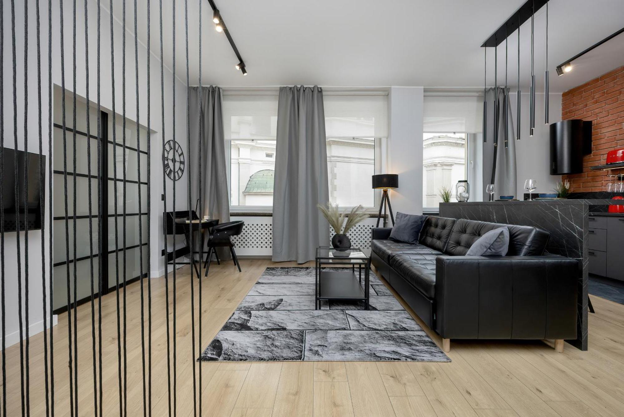 Exclusive Grey And Red Apartment In Warsaw Center By Noclegi Renters Exterior foto