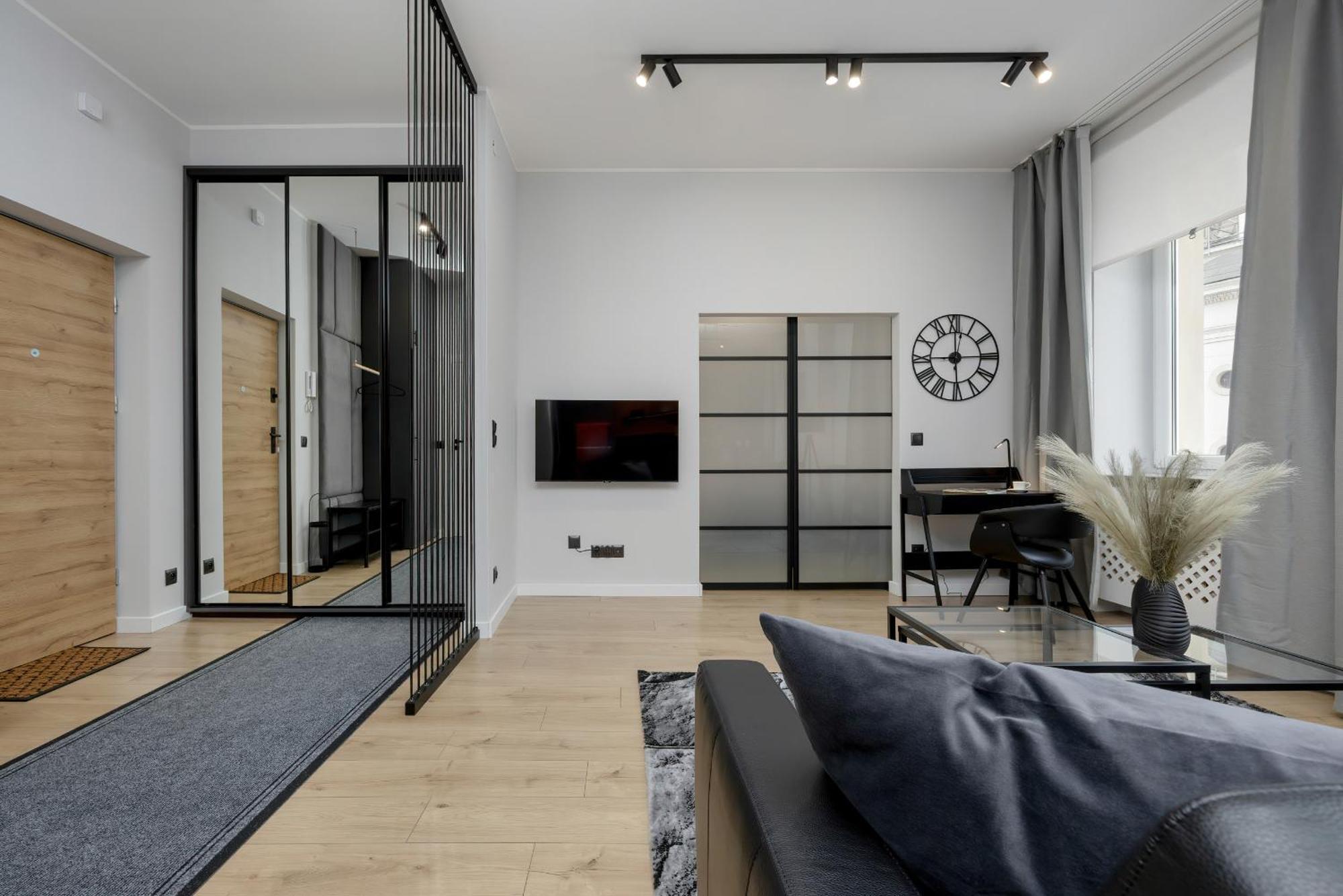 Exclusive Grey And Red Apartment In Warsaw Center By Noclegi Renters Exterior foto